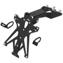 Portamatrículas regulable Negro Lightech TARKA122A3