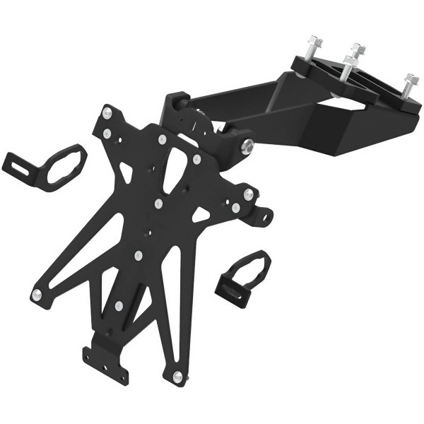 Portamatrículas regulable Negro Lightech TARKA123A3