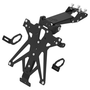Portamatrículas regulable Negro Lightech TARKA125A3