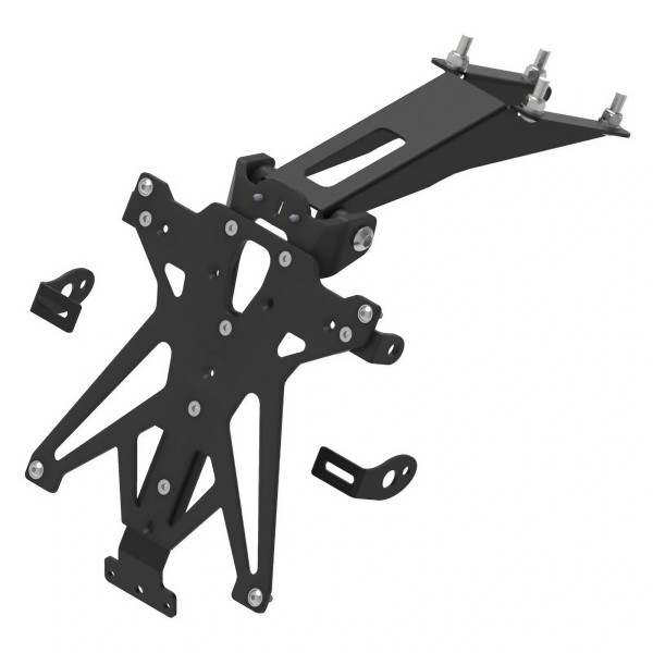 Portamatrículas regulable Negro Lightech TARKT107A3