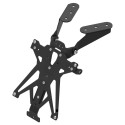 Portamatrículas regulable Negro Lightech TARSU102A3