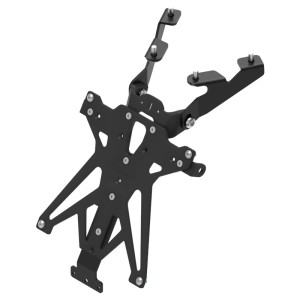 Portamatrículas regulable Negro Lightech TARSU109A3