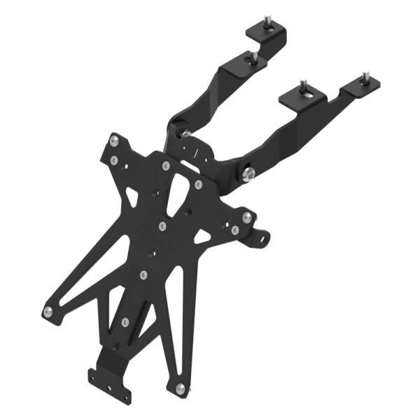 Portamatrículas regulable Negro Lightech TARSU110A3