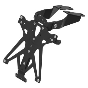 Portamatrículas regulable Negro Lightech TARSU111A3