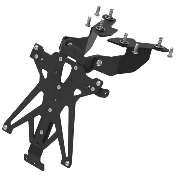 Portamatrículas regulable Negro Lightech TARSU112A3