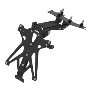 Portamatrículas regulable Negro Lightech TARSU114A3