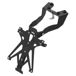 Portamatrículas regulable Negro Lightech TARTR105A3