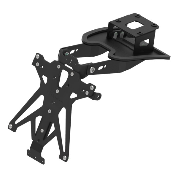 Portamatrículas regulable Negro Lightech TARTR107A3