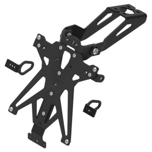Portamatrículas regulable Negro Lightech TARYA103A3