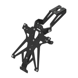 Portamatrículas regulable Negro Lightech TARYA104A3