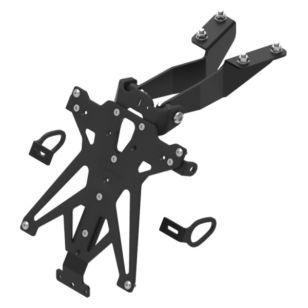 Portamatrículas regulable Negro Lightech TARYA116A3