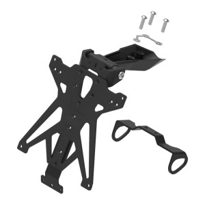 Portamatrículas regulable Negro Lightech TARYA118A3