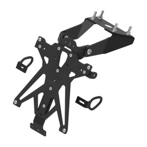 Portamatrículas regulable Negro Lightech TARYA121A3