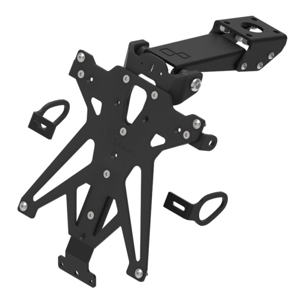 Portamatrículas regulable Negro Lightech TARYA122A3