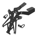 Portamatrículas regulable Negro Lightech TARYA124A3