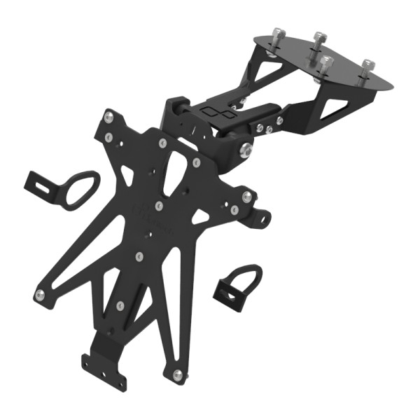 Portamatrículas regulable Negro Lightech TARYA126A3