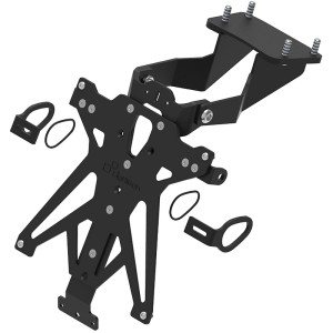 Portamatrículas regulable Negro Lightech TARYA131A3