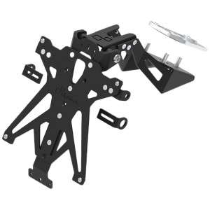 Portamatrículas regulable Negro Lightech TARCF102A3