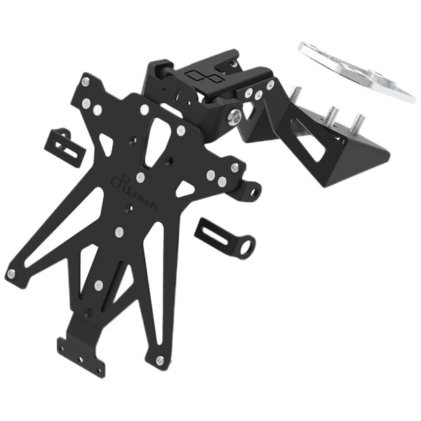 Portamatrículas regulable Negro Lightech TARCF102A3