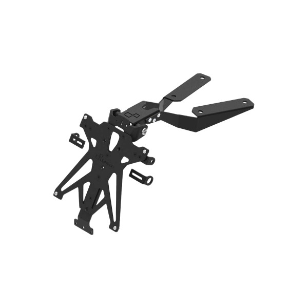 Portamatrículas regulable Negro Lightech TARMM102A3