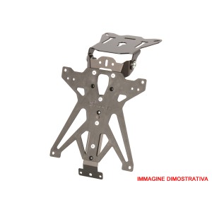 Portamatrículas regulable Negro Lightech TARTR109A3