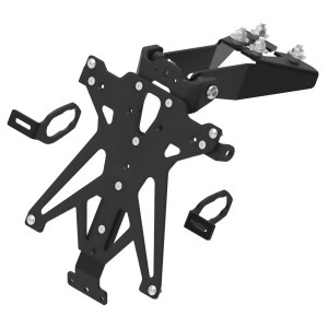 Portamatrículas regulable Negro Lightech TARKA124A3