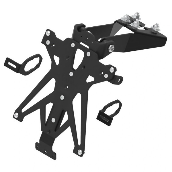 Portamatrículas regulable Negro Lightech TARKA124A3