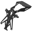 Portamatrículas regulable Negro Lightech TARYA120A3