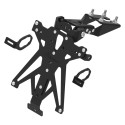 Portamatrículas regulable Negro Lightech TARKA126A3