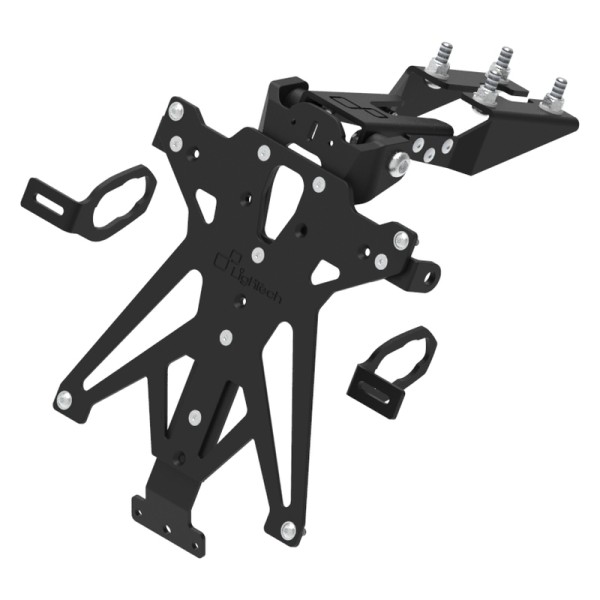 Portamatrículas regulable Negro Lightech TARKA126A3