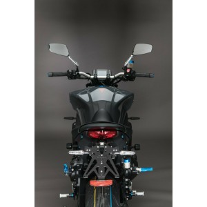 Portamatrículas regulable Negro Lightech TARYA128A3