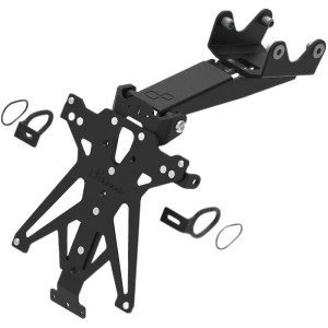 Portamatrículas regulable Negro Lightech TARYA135A3