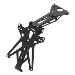 Portamatrículas regulable Negro Lightech TARMV106A3