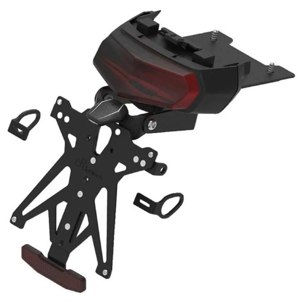 Portamatrículas regulable Negro Lightech TARYA136A3