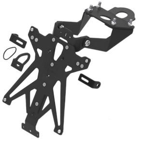 Portamatrículas regulable Negro Lightech TARYA133A3