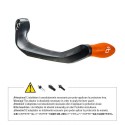 Protección de maneta de freno Naranja Lightech ISS115RCARA