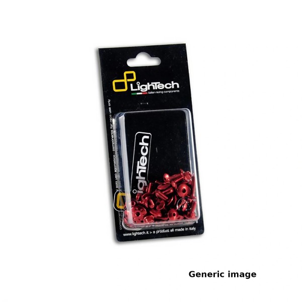 Kit tonillería de carenado Rojo Lightech 1ADCROS