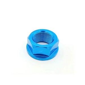 Tuerca rueda trasera Azul cobalto Lightech D003COB