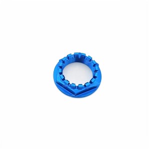 Tuerca rueda trasera Azul cobalto Lightech D009COB