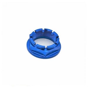 Tuerca rueda trasera Azul cobalto Lightech D020COB
