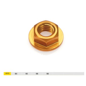 Tuerca con base Oro Lightech 0015M08ORO