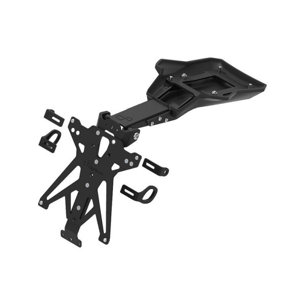 Kit portamatrículas regulable Negro Lightech TARDU118A3