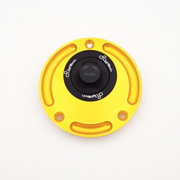 Tapón depósito con cierre de rosca Negro y oro Lightech TF18N-O