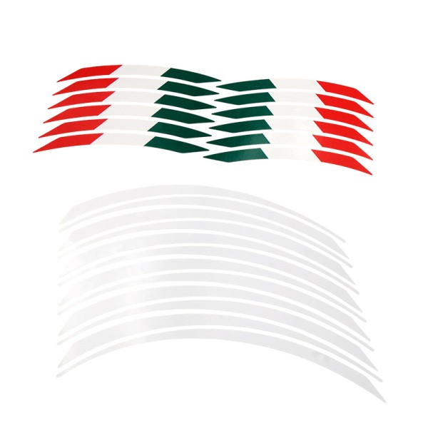 Kit cinta adhesiva para rueda Blanco -Bandera Italiana Lightech STK119