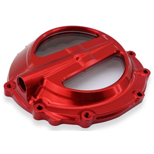 Tapa de cárter de embrague transparente Rojo Lightech GCTBM001ROS