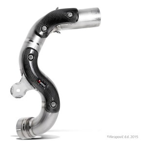 Tramo del colector para colocación del silencioso Slip-on en posición alta. Homologado  Akrapovic L-B12SO6T