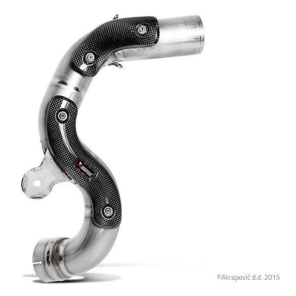 Tramo del colector para colocación del silencioso Slip-on en posición alta. Homologado  Akrapovic L-B12SO6T