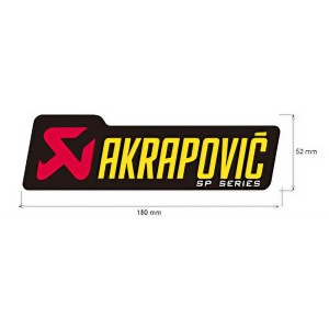 Adhesivo anticalorico 180 x 52 mm  Akrapovic P-HST1ALSP