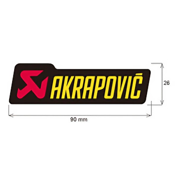 Adhesivo 90 x 26 mm  Akrapovic P-HST3PO