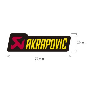 Adhesivo 70 x 20 mm  Akrapovic P-HST4PO